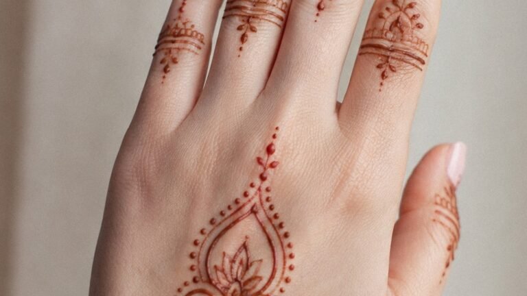 I Tried Very Simple Mehndi, The Wrist Flow Finally Felt Clean
