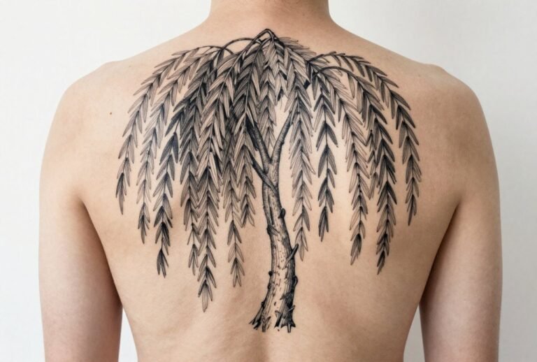 Weeping Willow Tattoo Meaning: Grief, Resilience & Deep Roots