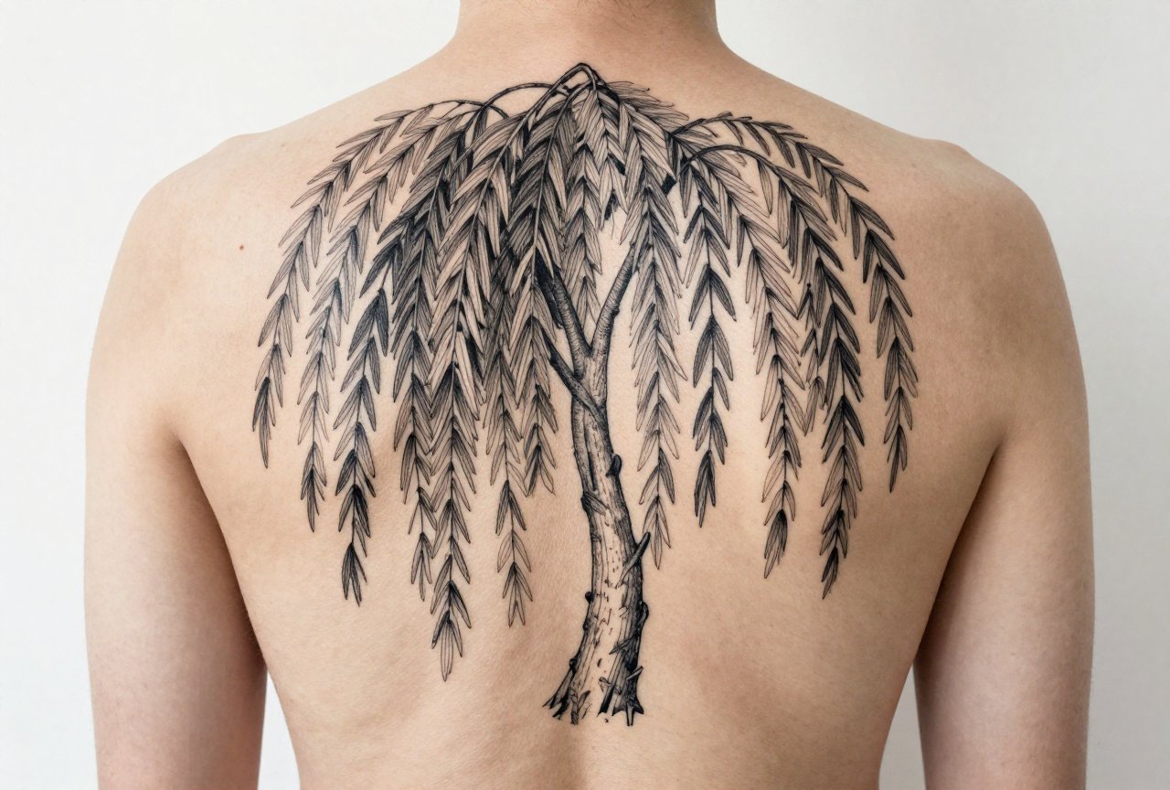Weeping Willow Tattoo Meaning: Grief, Resilience & Deep Roots