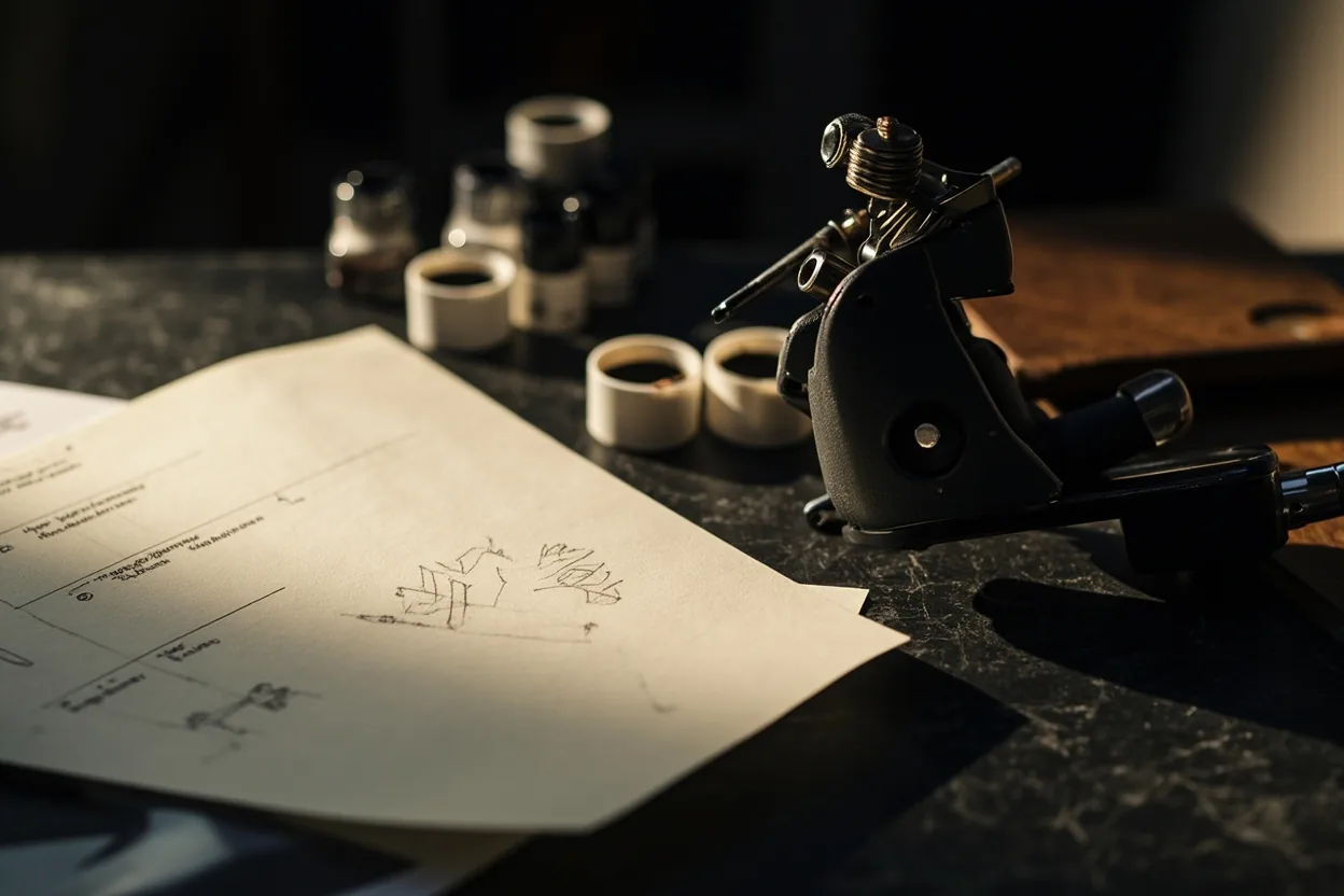 Tattoo consultation sketches and checklist