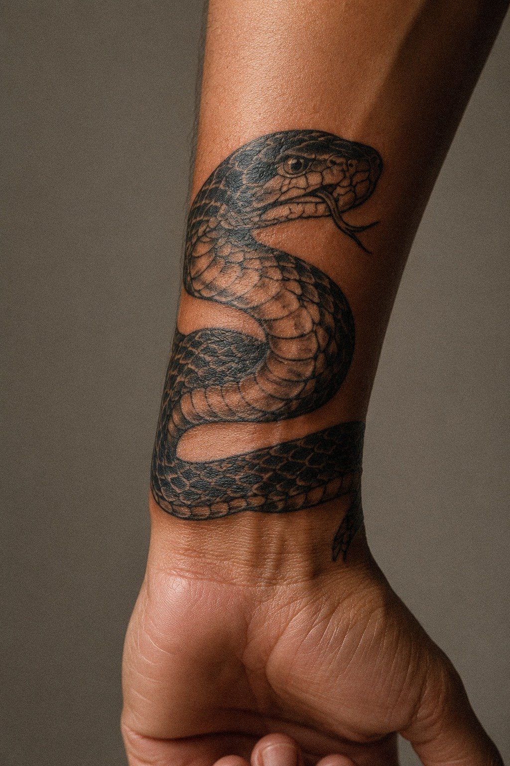 Studied Traditional Japanese Snake Tattoo Stencils