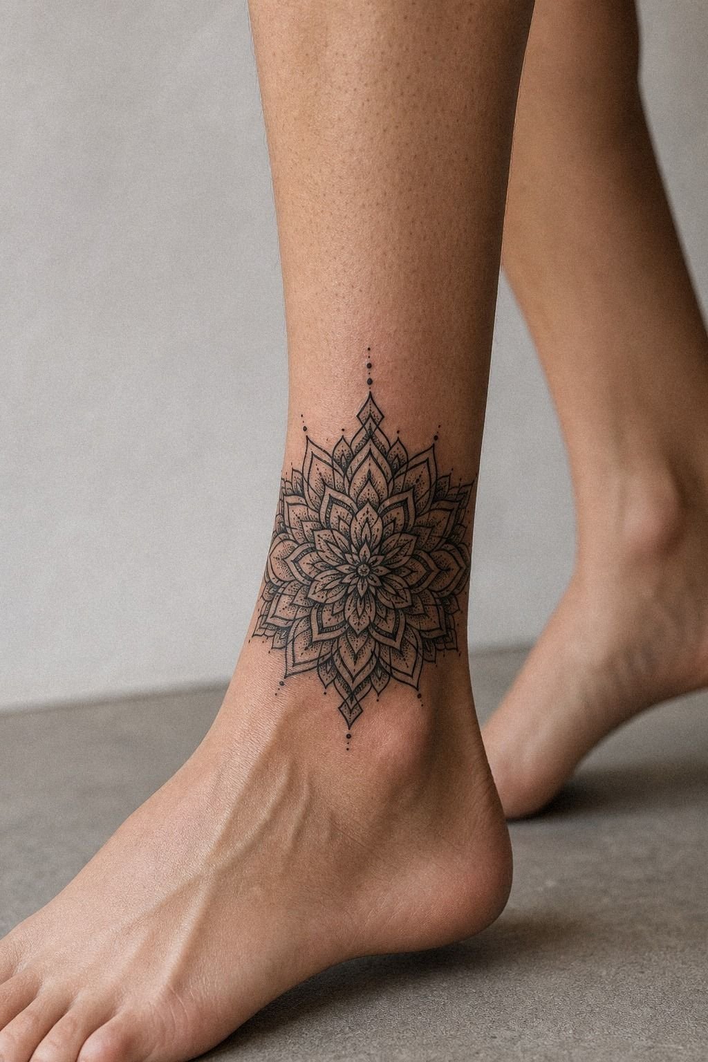 Bold Elbow Mandala Tattoo