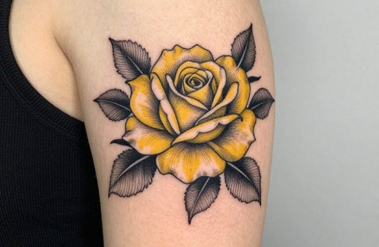 Yellow Rose Tattoo Meaning: Friendship, Joy & New Beginnings