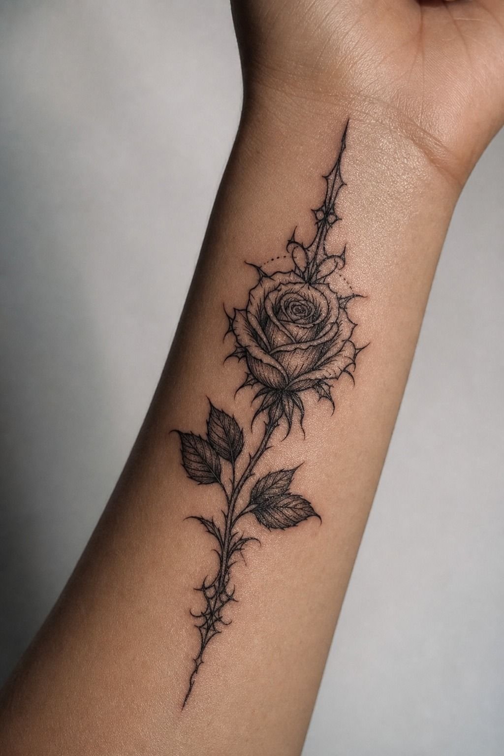 Can a Fine Line Gothic Rose Hold on the Wrist?