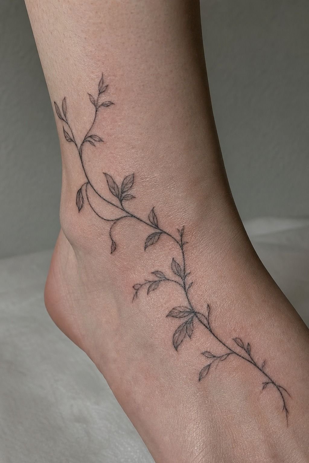 Place a Delicate Vine Over the Instep