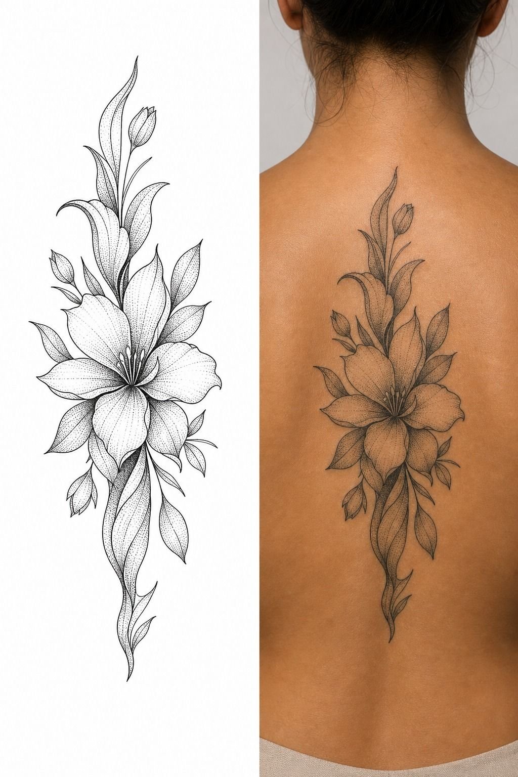 I Added Dotwork Around the Petals for Lift