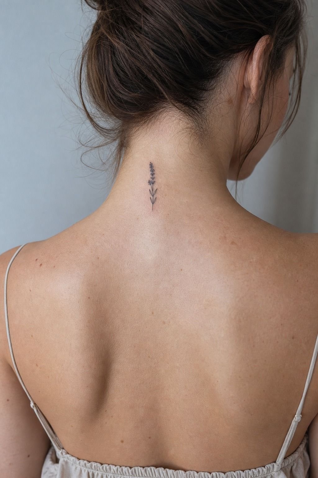 Press a tiny lavender stem at the nape of the neck