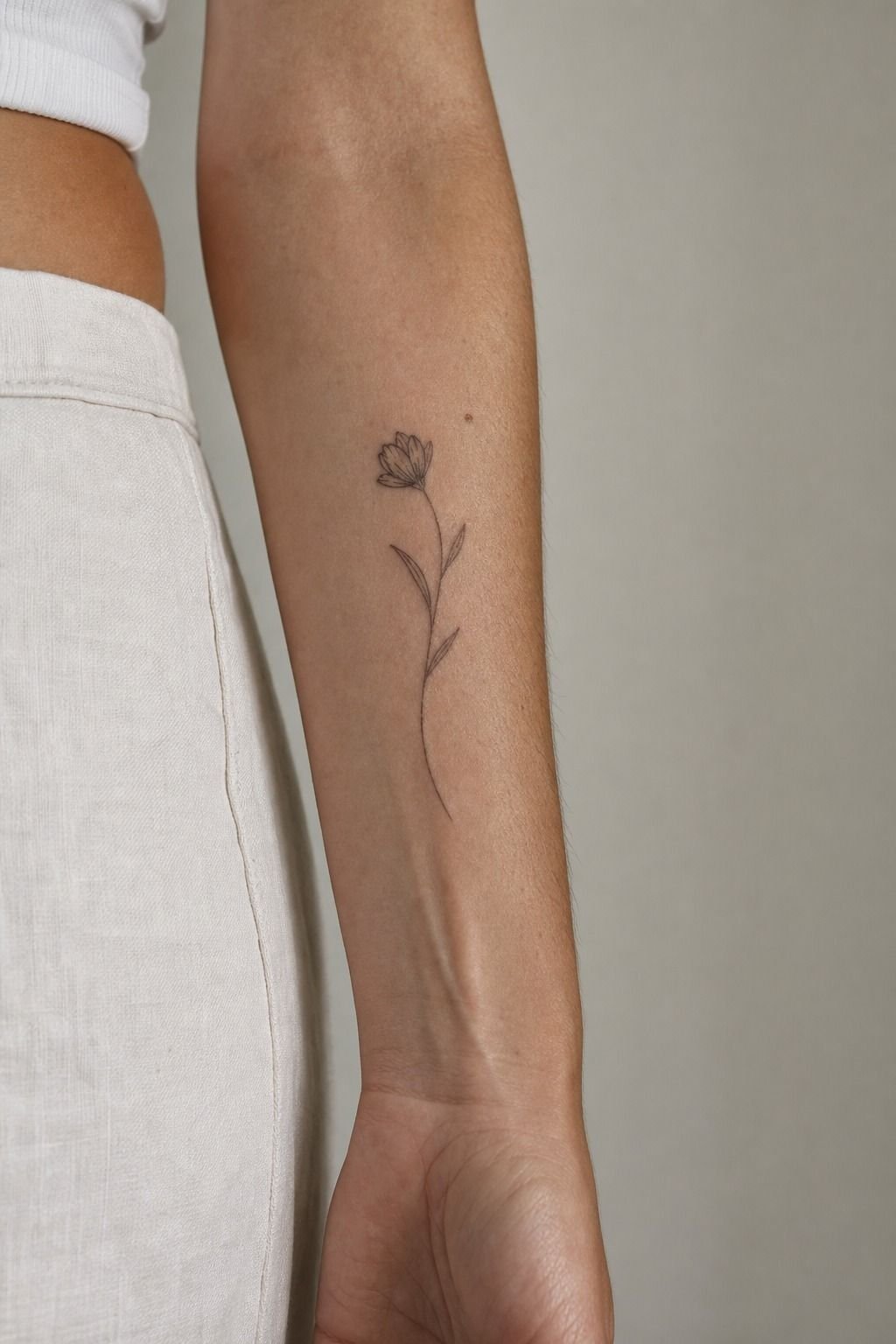 I Placed The Design On My Forearm