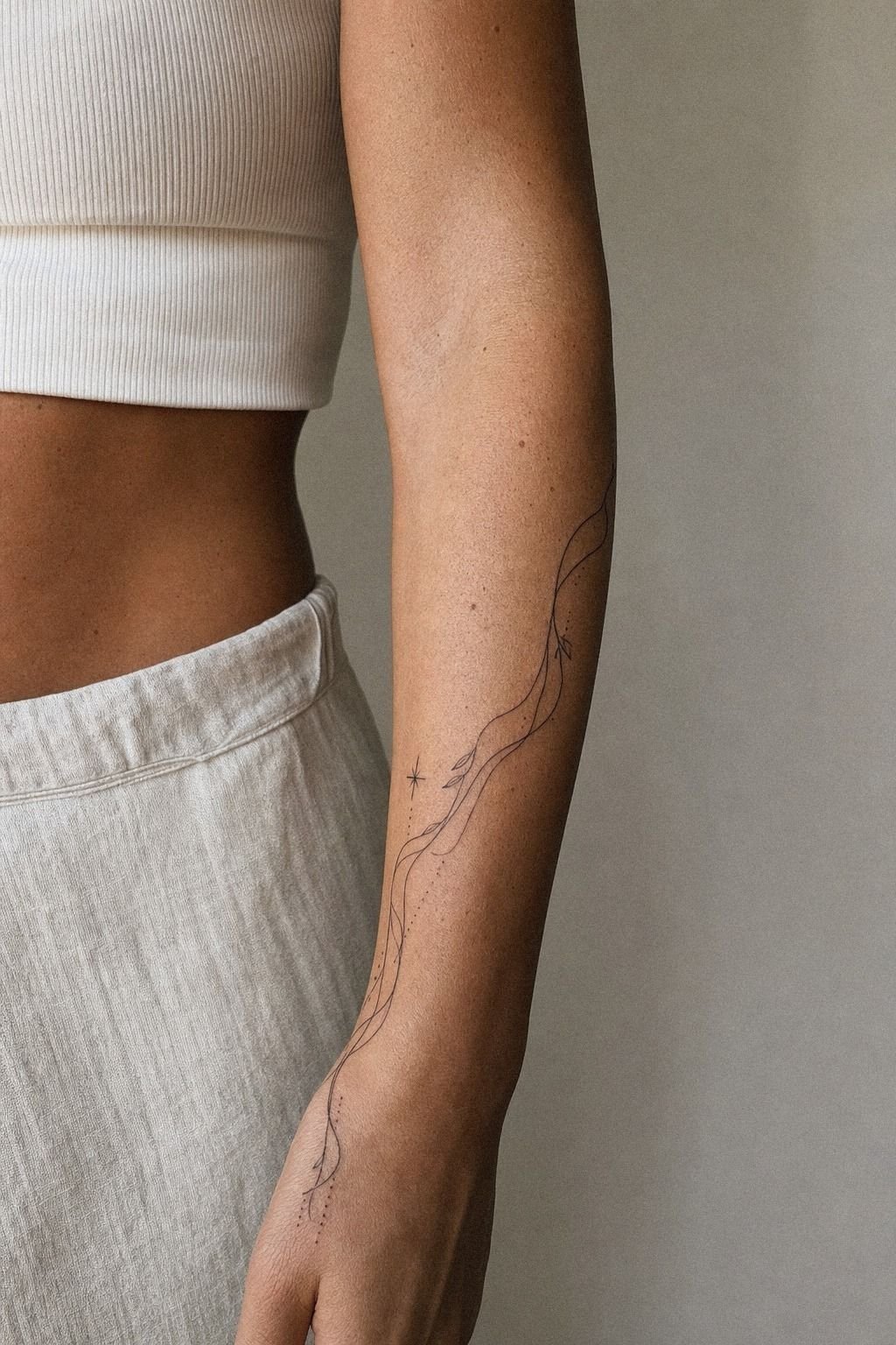 Minimal Tattoo Design Book Behind The Arm