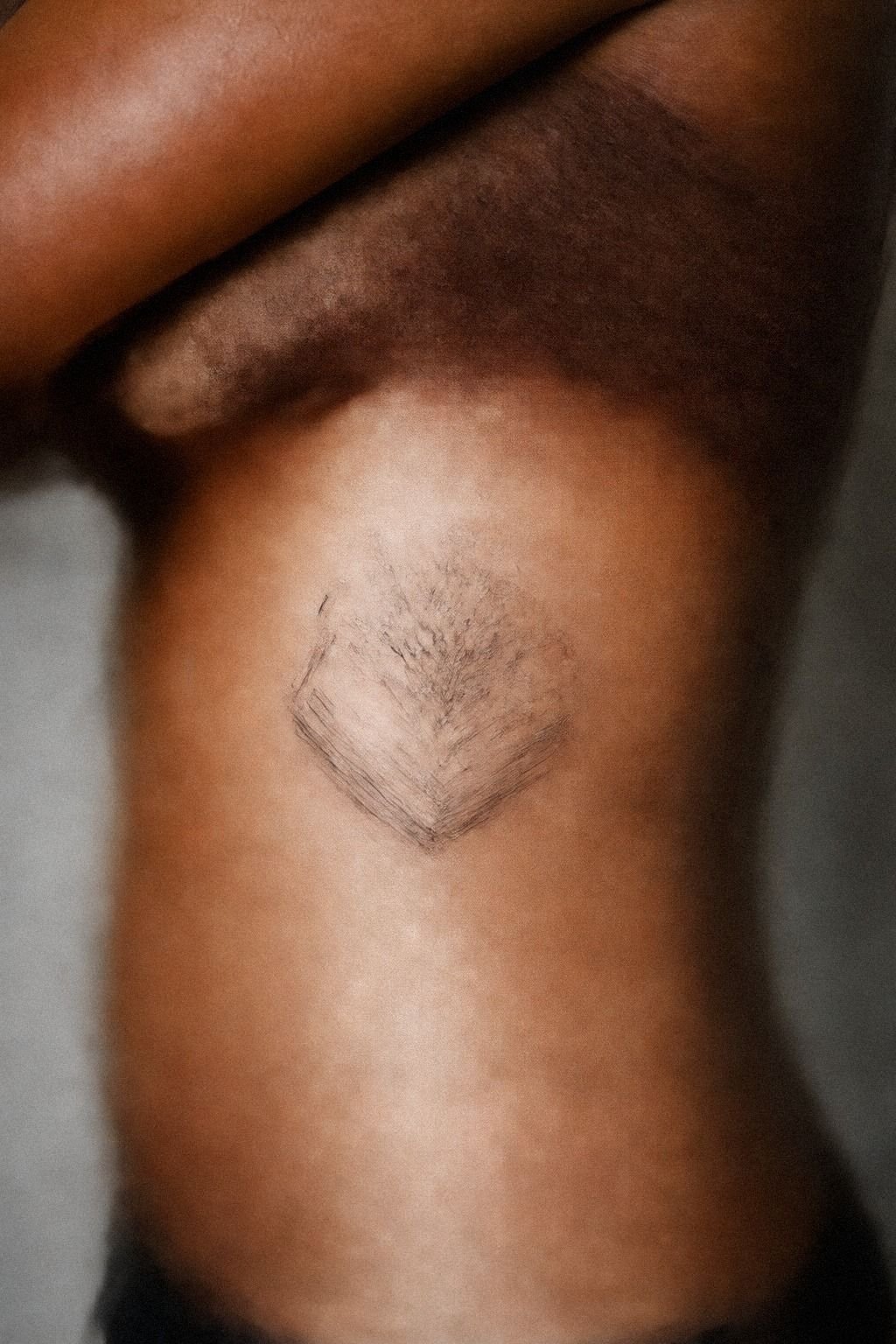 Single Needle Tattoo Design Book Rib Ink