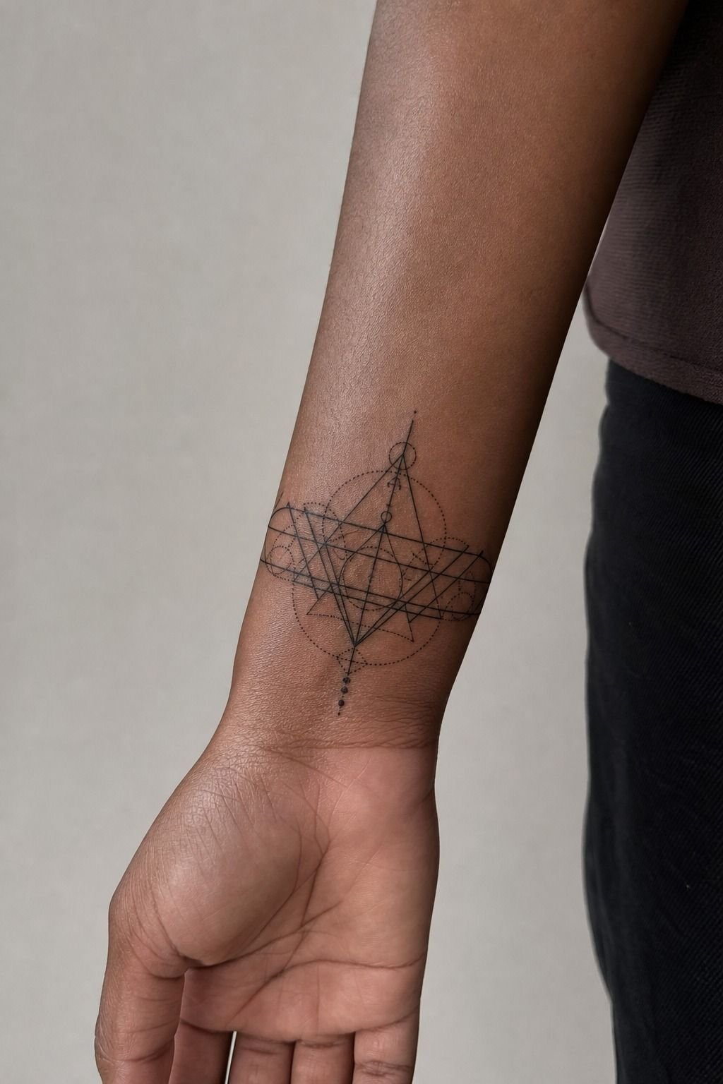 Choose Black Ink for Crisp Geometric Contrast