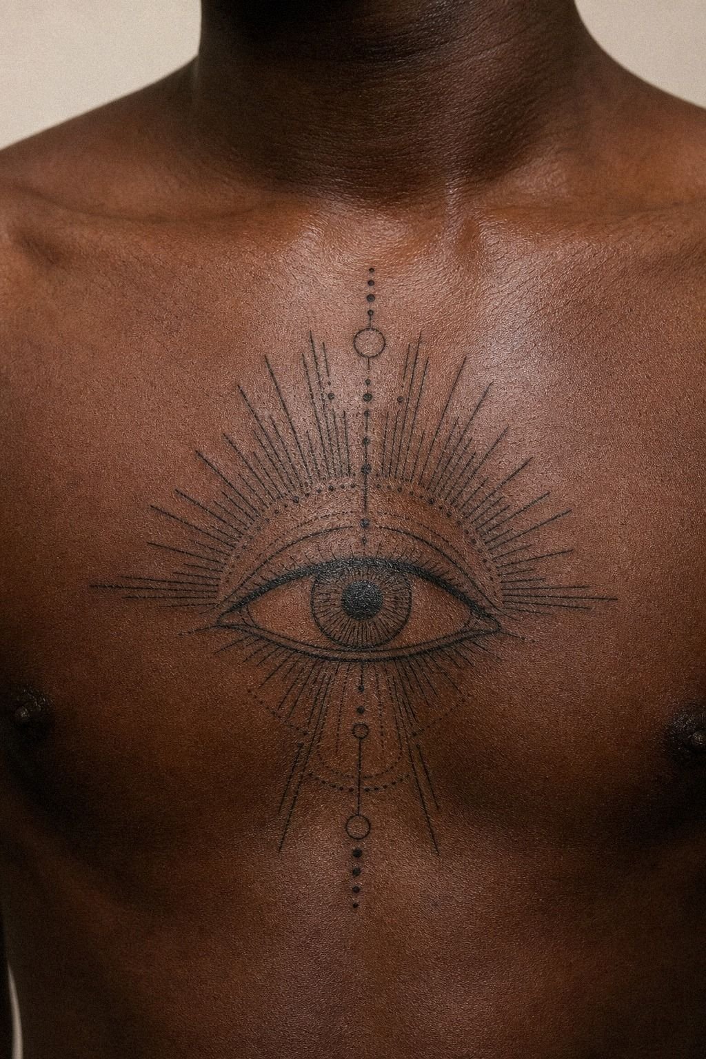 Tiny Eye Symbol vs Sternum Detail