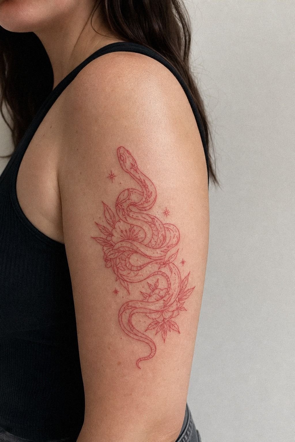 Red Ink Tattoo Design Book Linework Versus Black