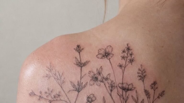 I Chose Back Shoulder Tattoos For Women, They Heal Cleanly