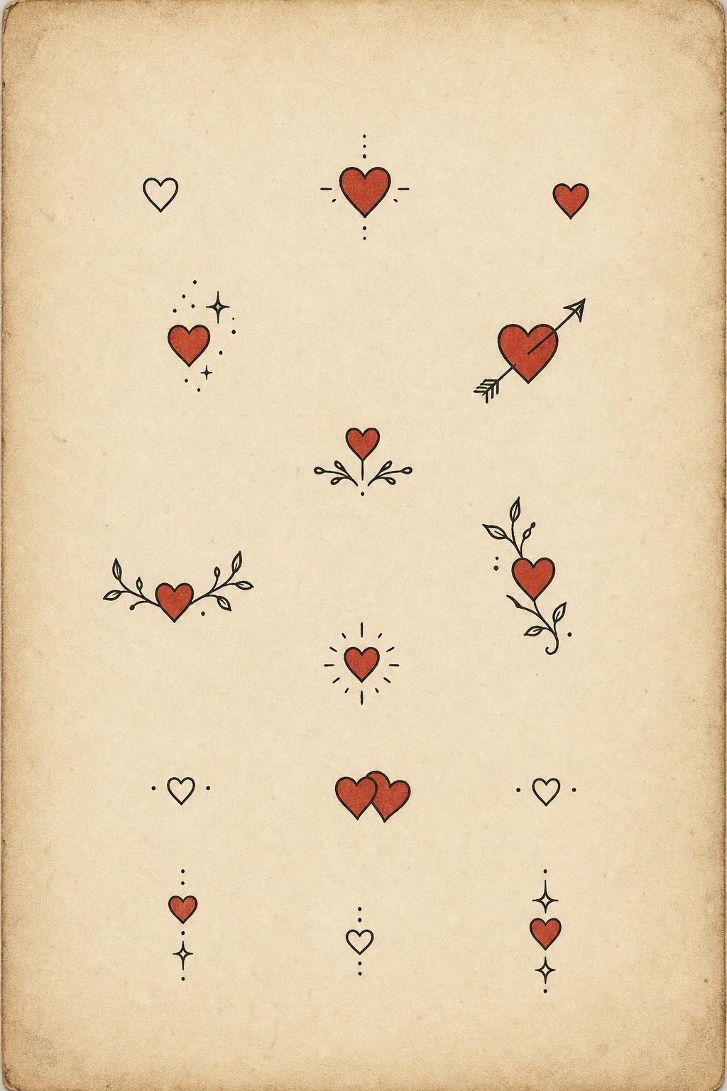 Choose a Minimal Red Heart for the Ankle