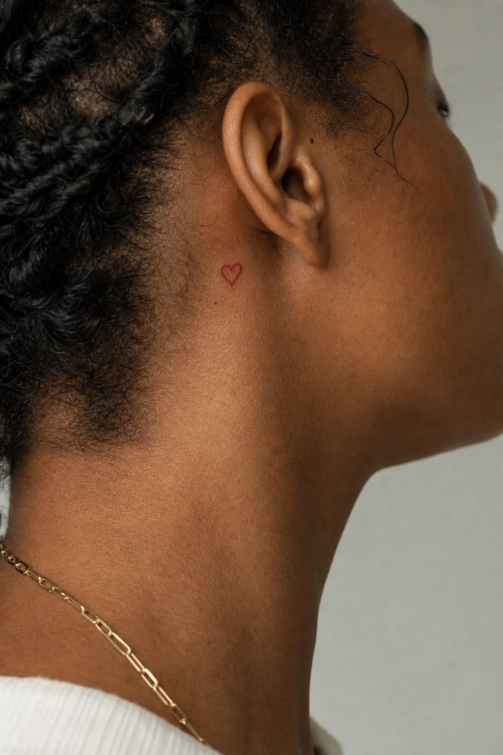 Red Heart Flash Tattoo