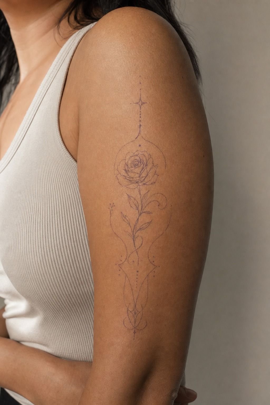 Test the placement with a temporary knee stencil first