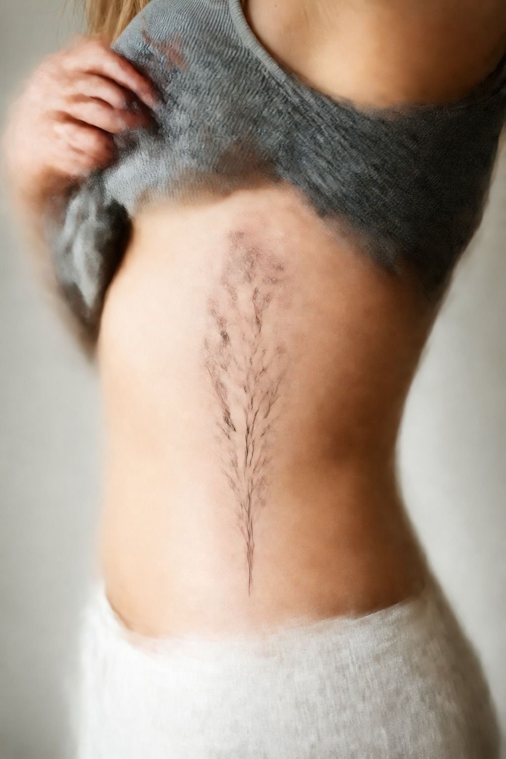 Run a Fine Line Wildflower Down the Side Ribcage