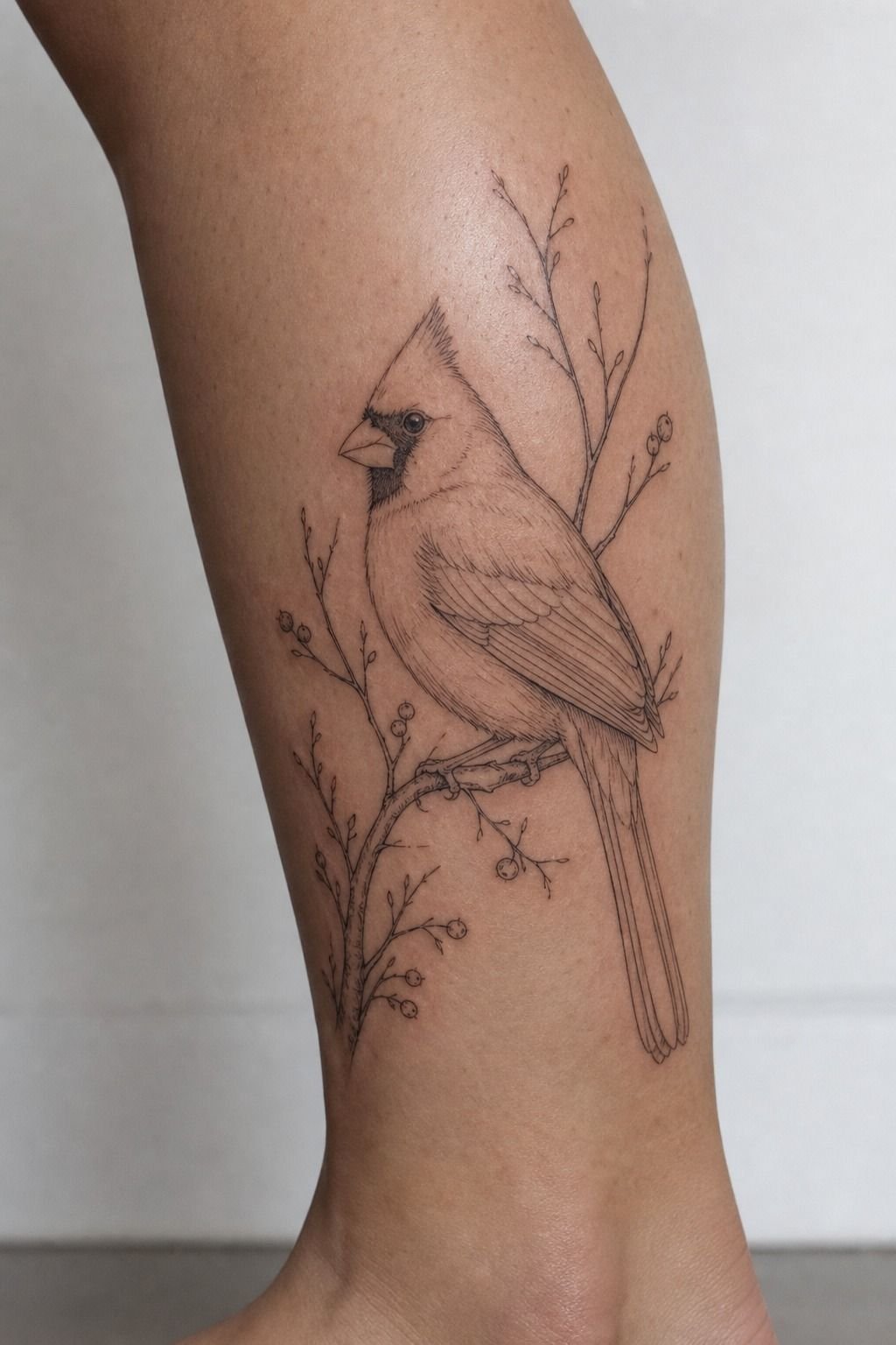 I Picked A Fine Line Cardinal Sketch