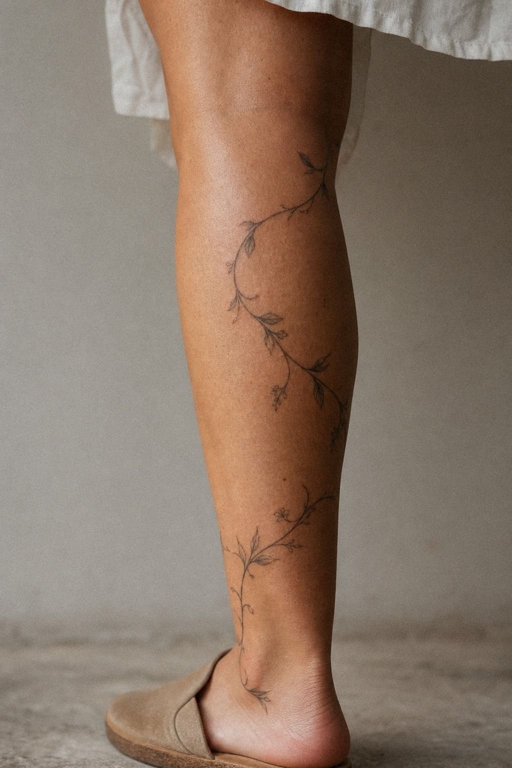 Wrap a Botanical Vine So It Follows the Leg
