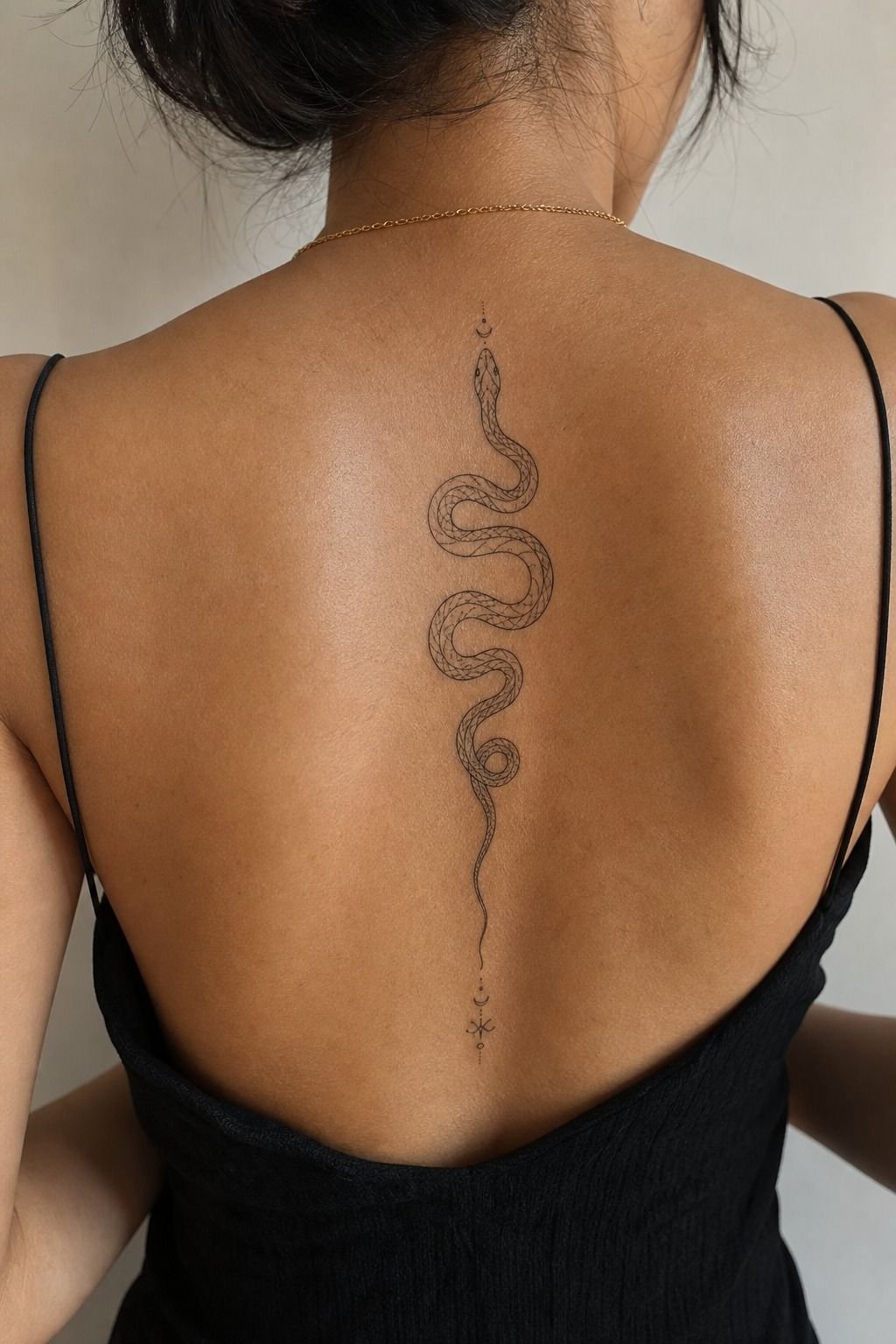 Unique Snake Tattoo Stencil Linework