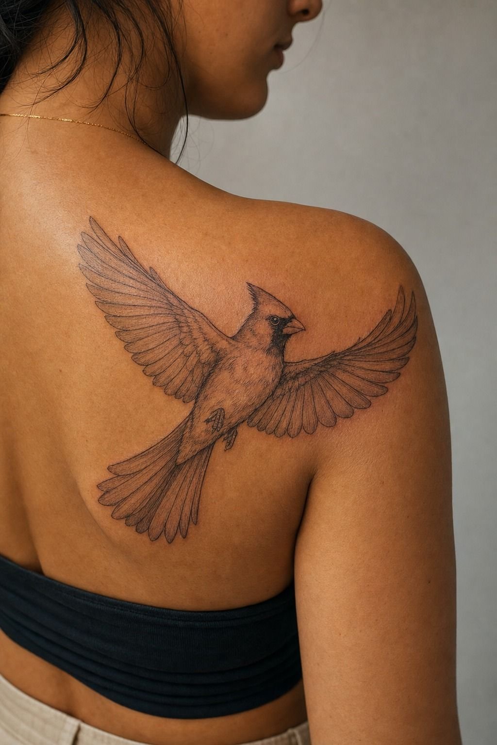 I Compared Flying Cardinal Tattoo Angles