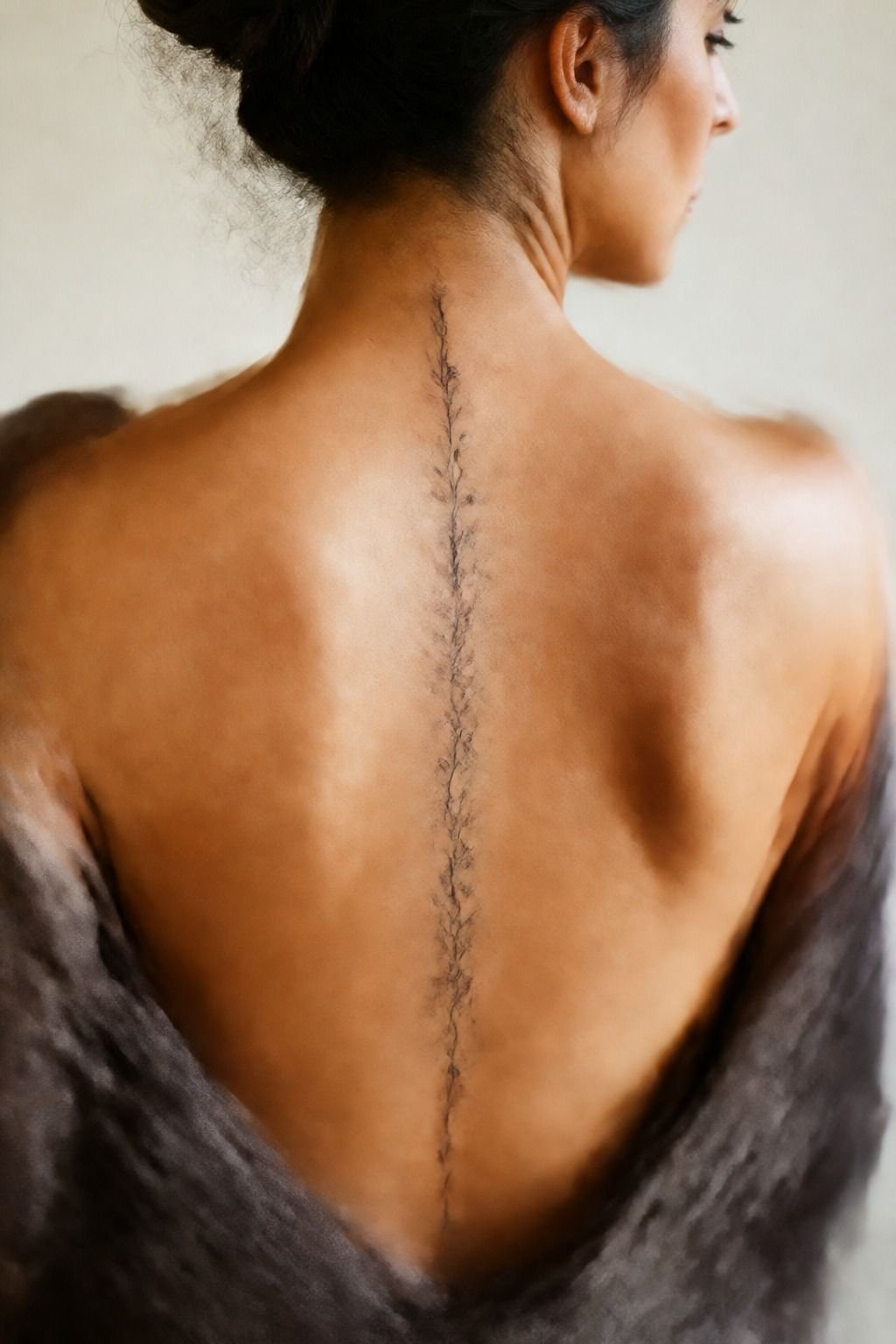 Stack Botanical Linework Down the Spine