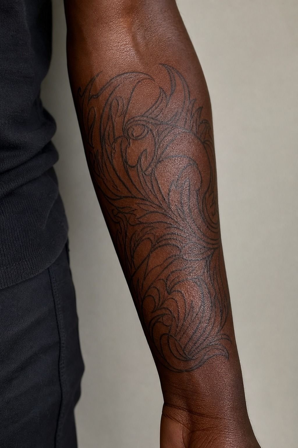 Lettering Tattoo Outline Drawing Stencil