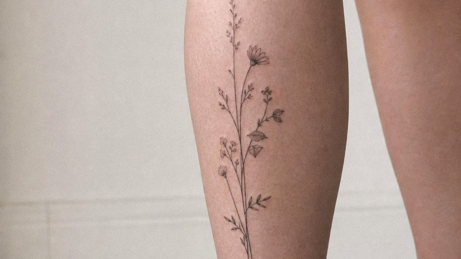 Timeless Calf Tattoos For Women That Heal Clean and Age Well