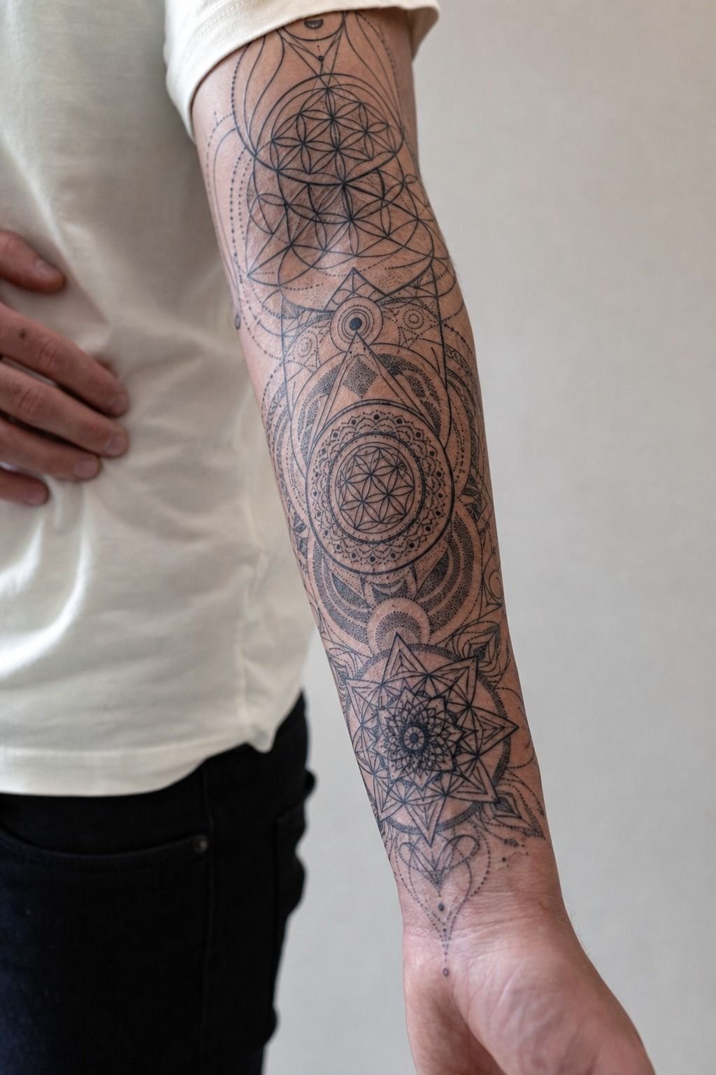 Build a Sacred Geometry Forearm Sleeve Pattern