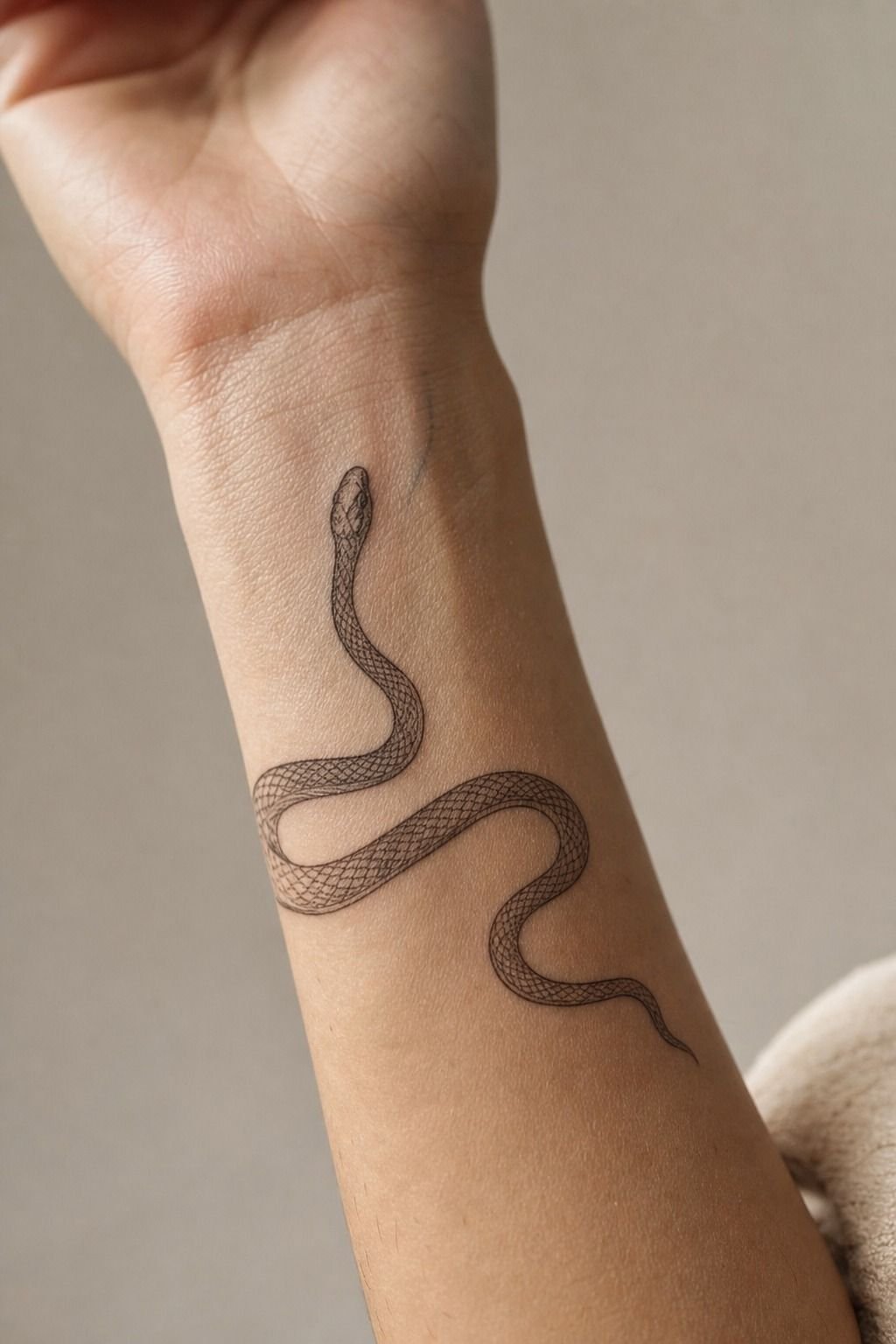 Let a Fine Line Snake Follow the Wrist