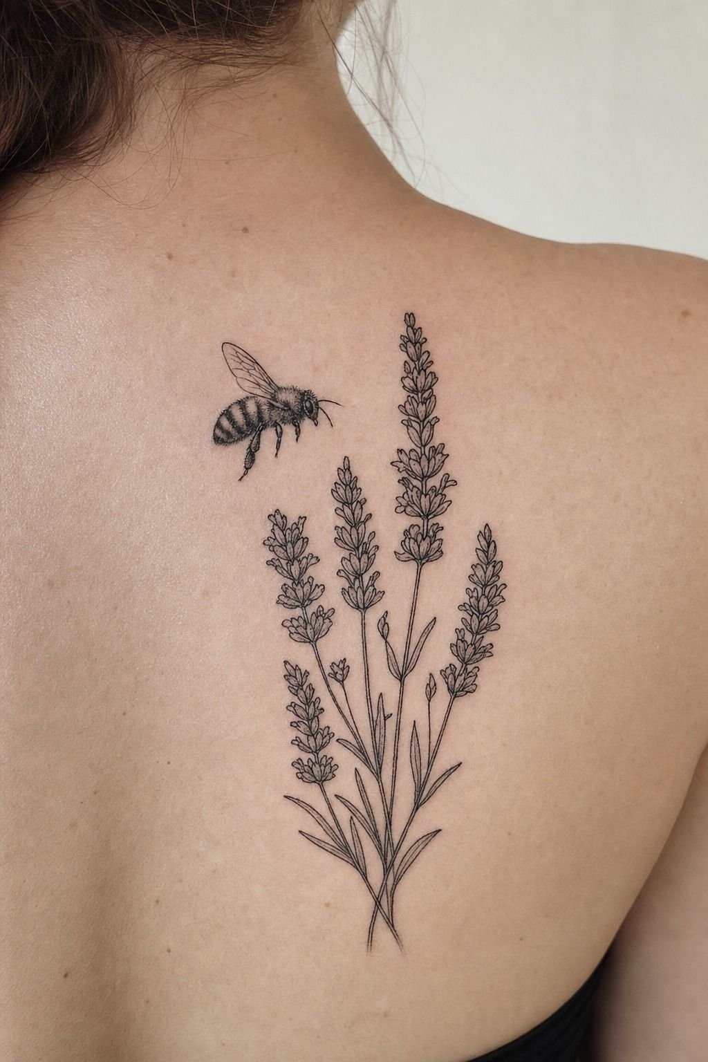 Pair Your Honeybee Tattoo With Lavender Stems