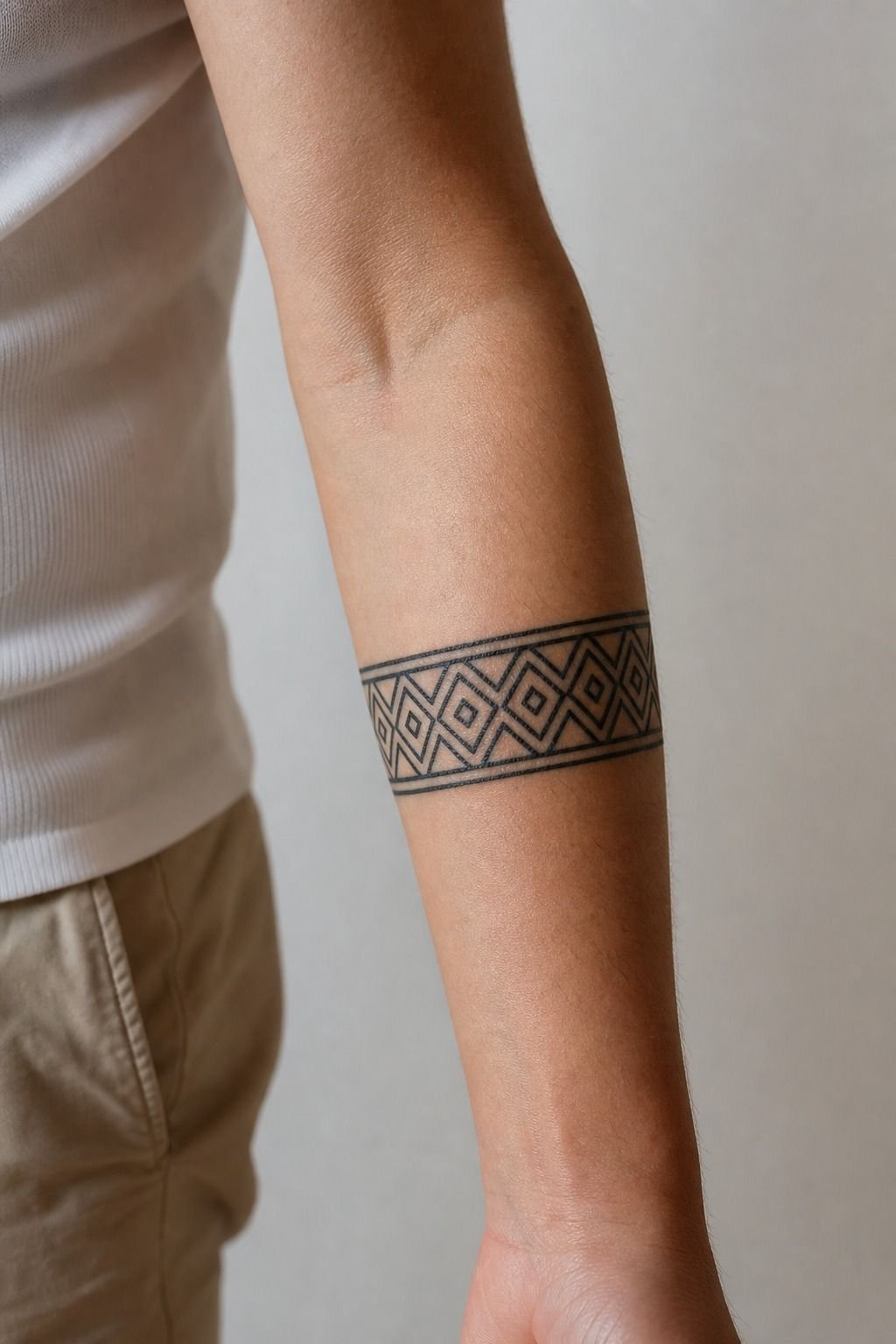 Measure a Repeating Diamond Band Around the Arm