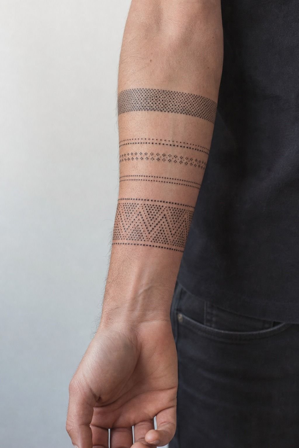 I Turned Dot Layouts Into Forearm Bands