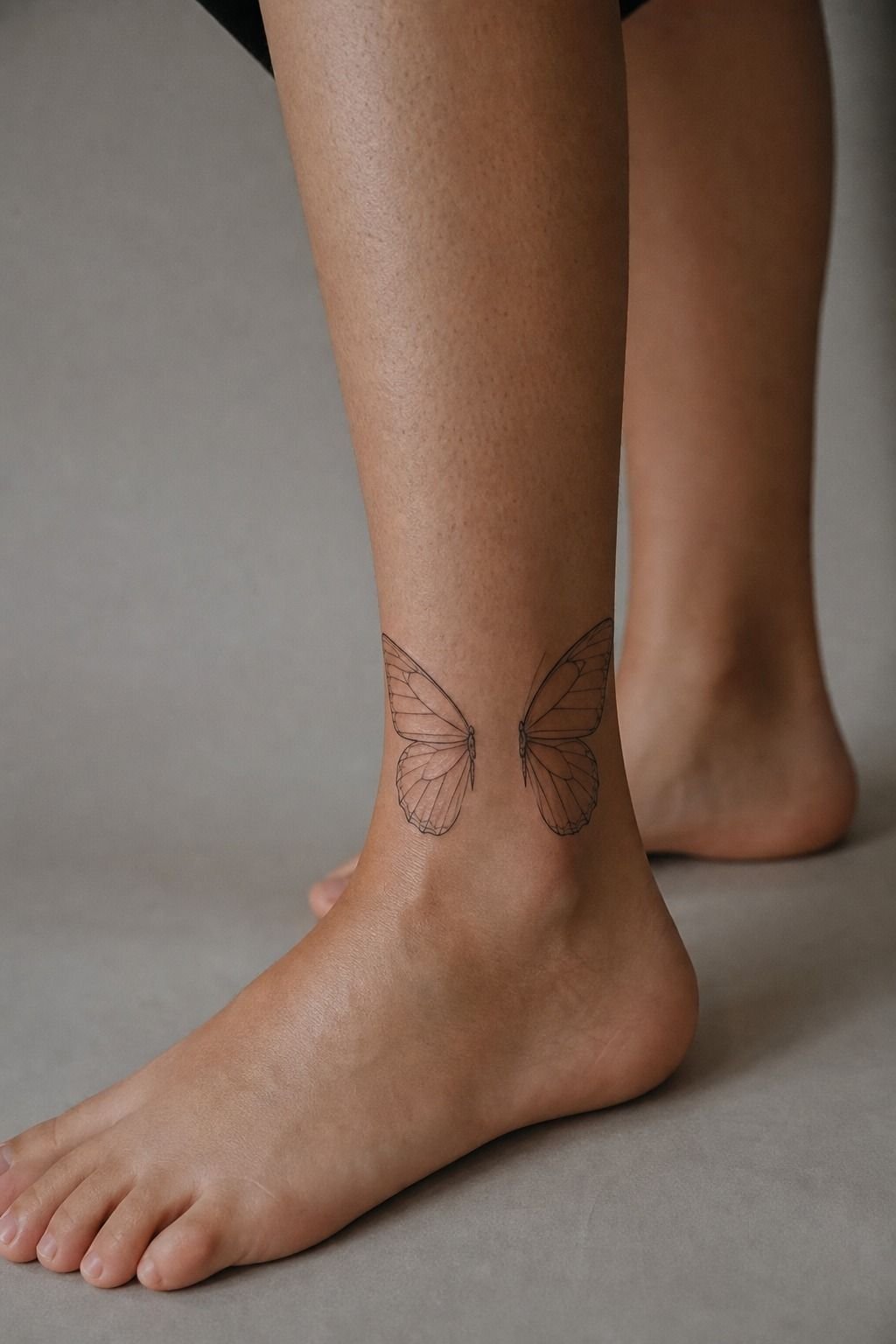 Two Halves Of One Butterfly Tattoo