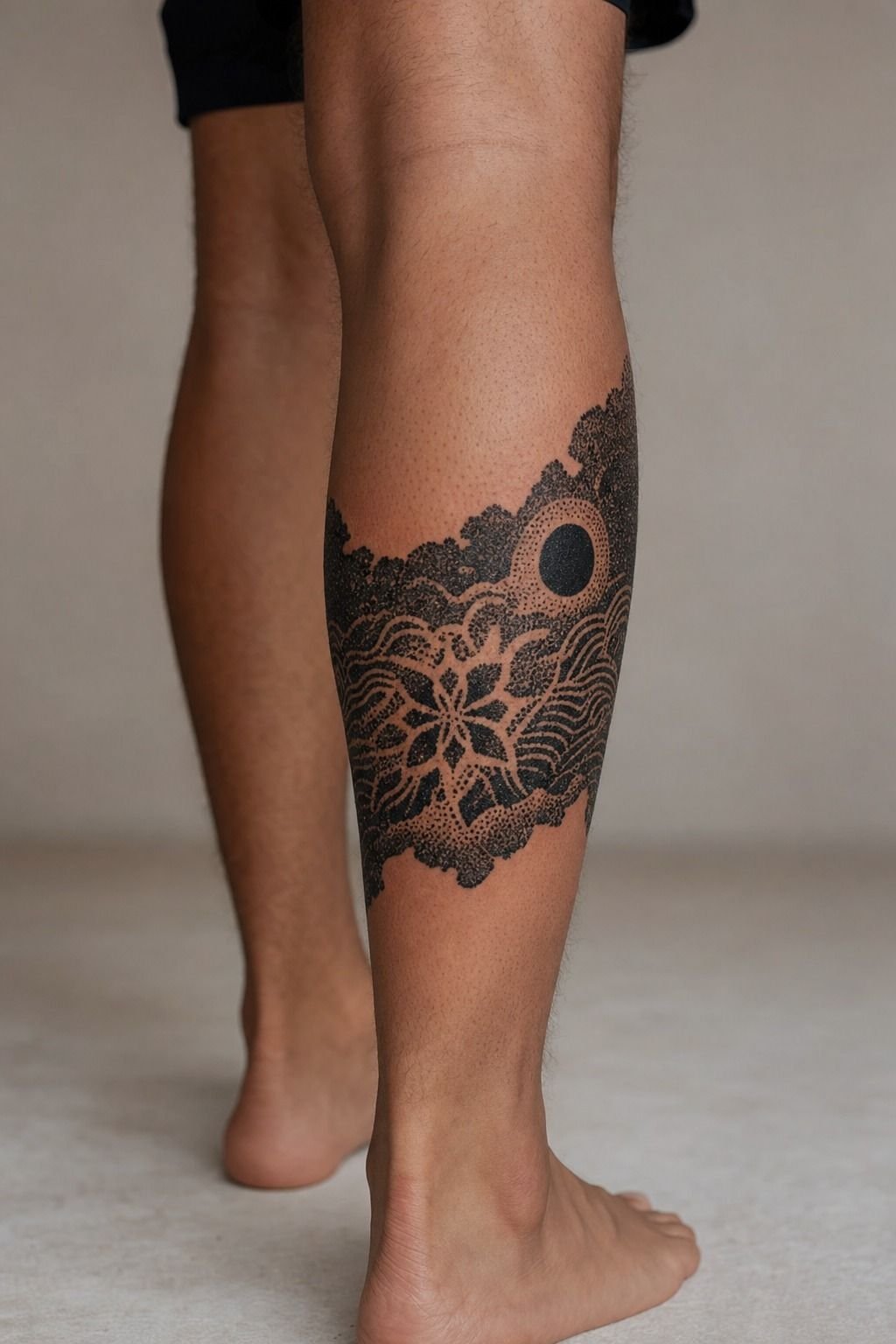 I Picked Blackwork Dots Over Soft Shading