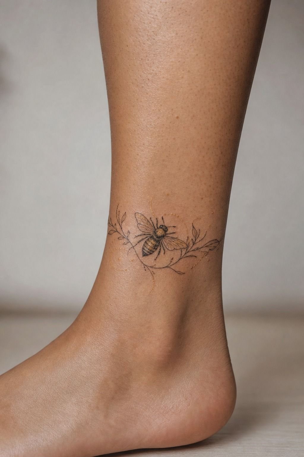 Add Gold Tones To A Honeybee Tattoo