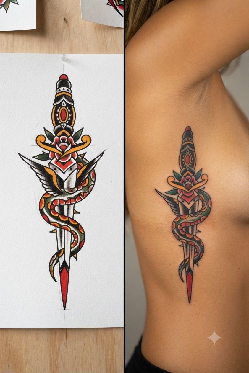 How My Traditional Dagger Healed After Two Weeks