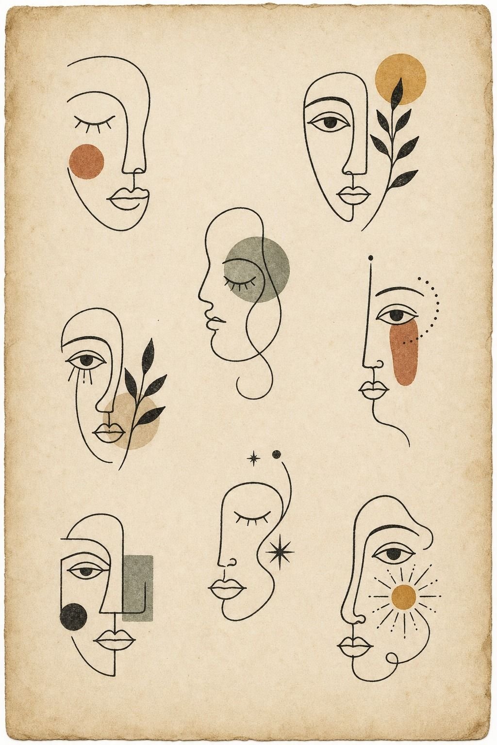 When Does an Abstract Face Get Too Busy?