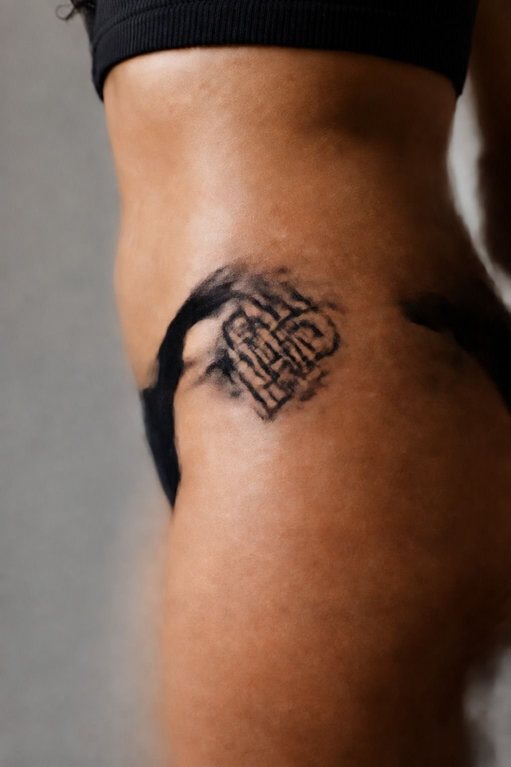 Blackwork Friendship Knot Tattoos
