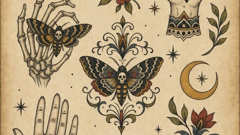 How to Design a Deathhead Moth Tattoo With Lasting Contrast – 19 Ideas