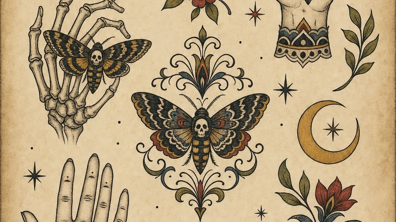 How to Design a Deathhead Moth Tattoo With Lasting Contrast - 19 Ideas