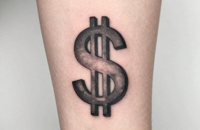 Dollar Sign Tattoo Meaning: Wealth, Hustle & Risk