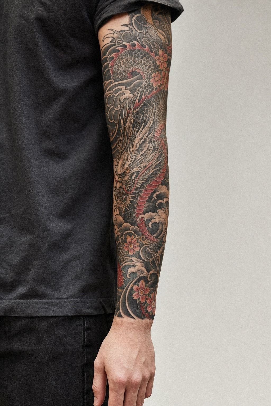Build a Traditional Japanese Dragon Full Sleeve