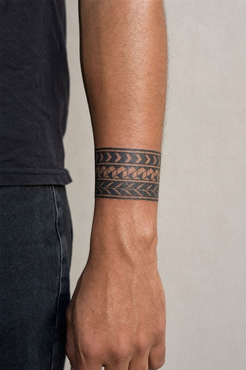 I Picked A Geometric Forearm Band Tattoo