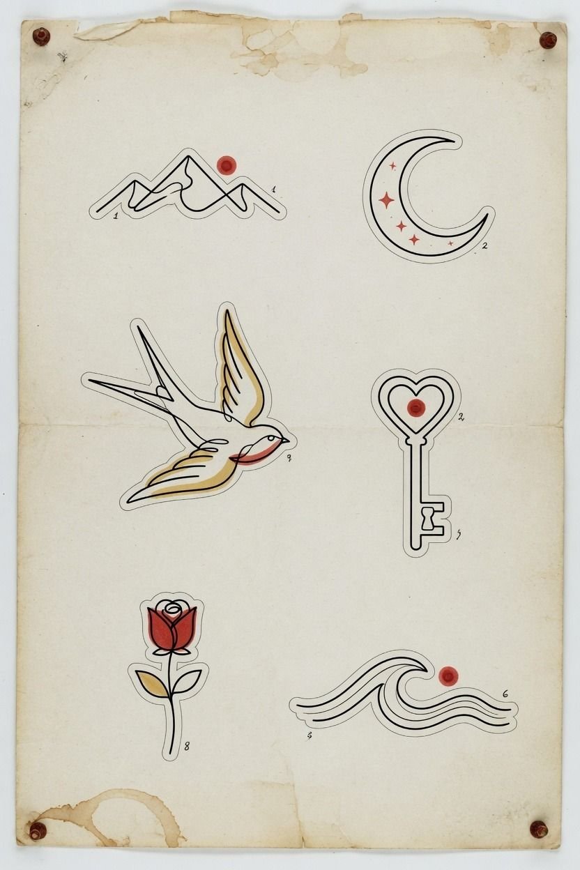 Minimalist Single Needle Designs for a First Tattoo