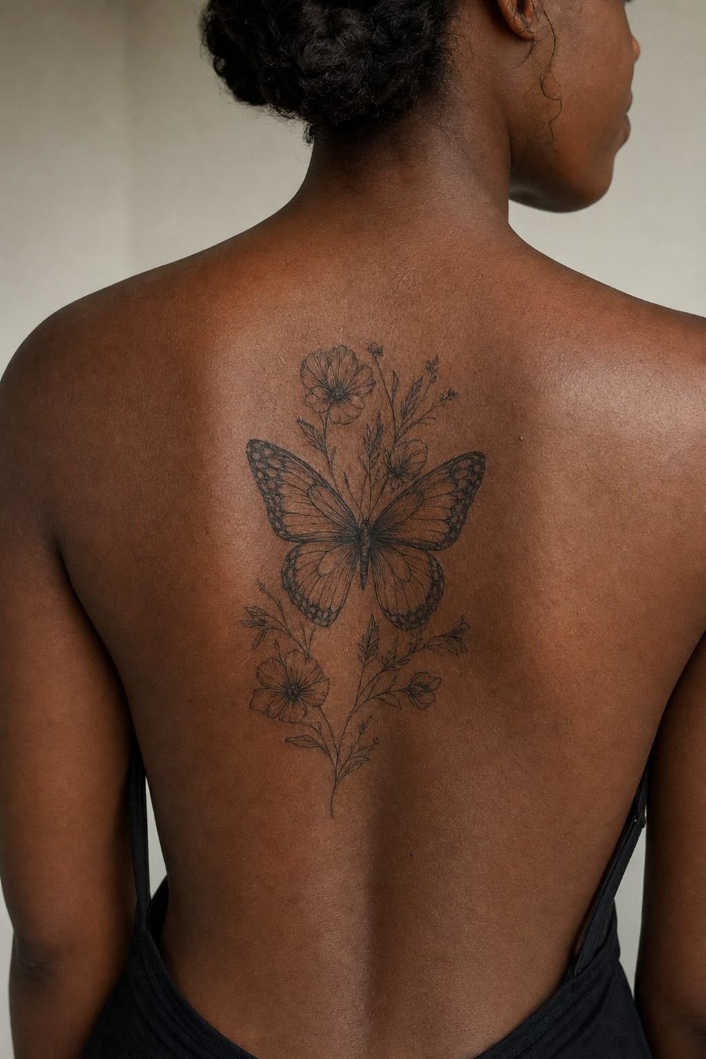 Add Birth Flowers Around Your Butterfly Tattoo