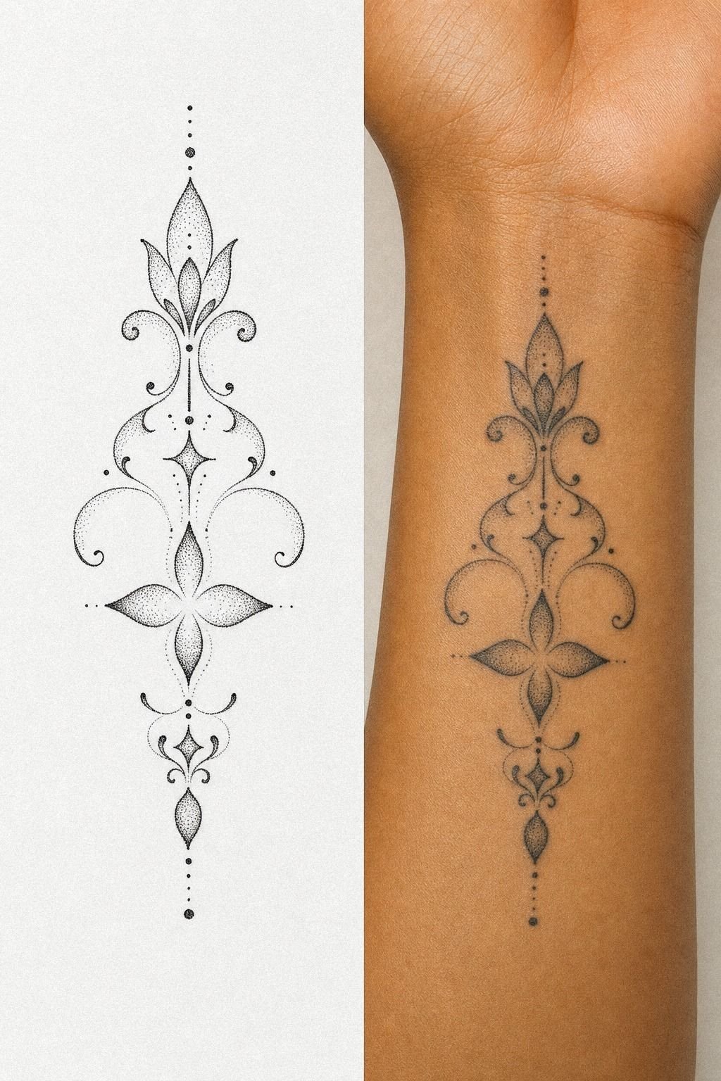 I Chose Dotwork Filler Near The Wrist