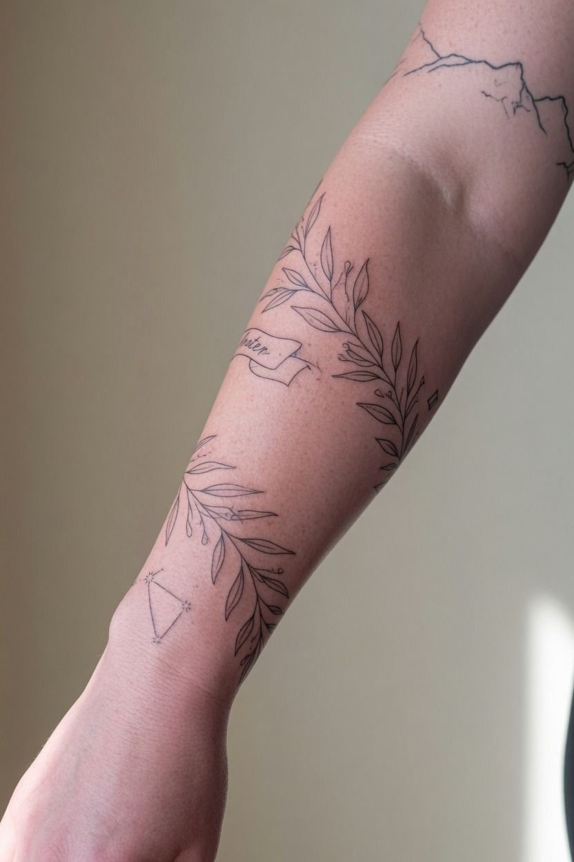 Matching Arm Tattoos for Brothers and Close Friends