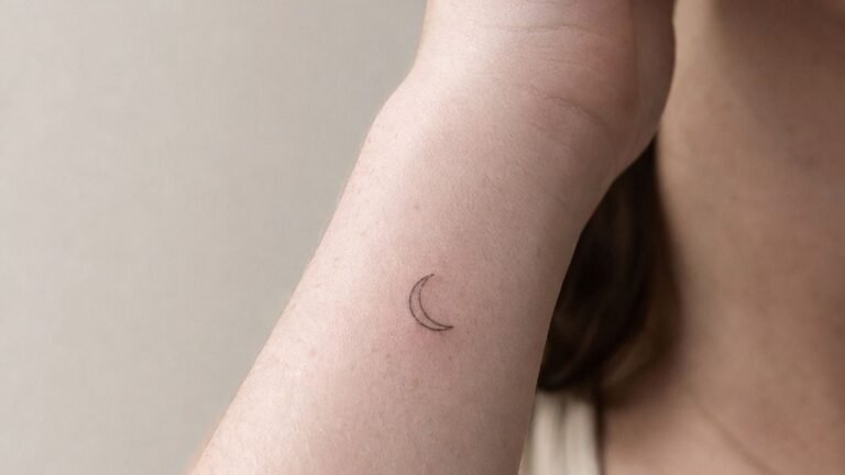 Timeless Half Moon Tattoo Ideas That Heal Clean and Stay Crisp